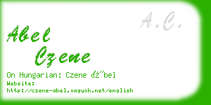 abel czene business card